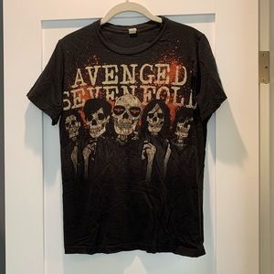 Avenged Sevenfold graphic front & back T-shirt